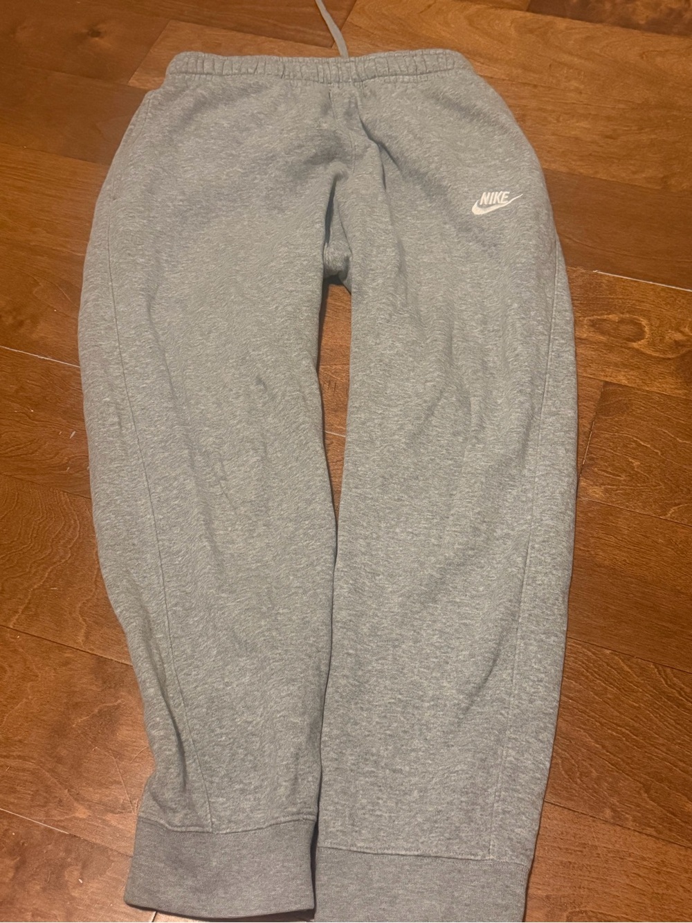 Nike Men’s Thick Gray Sweatpants – Size Medium